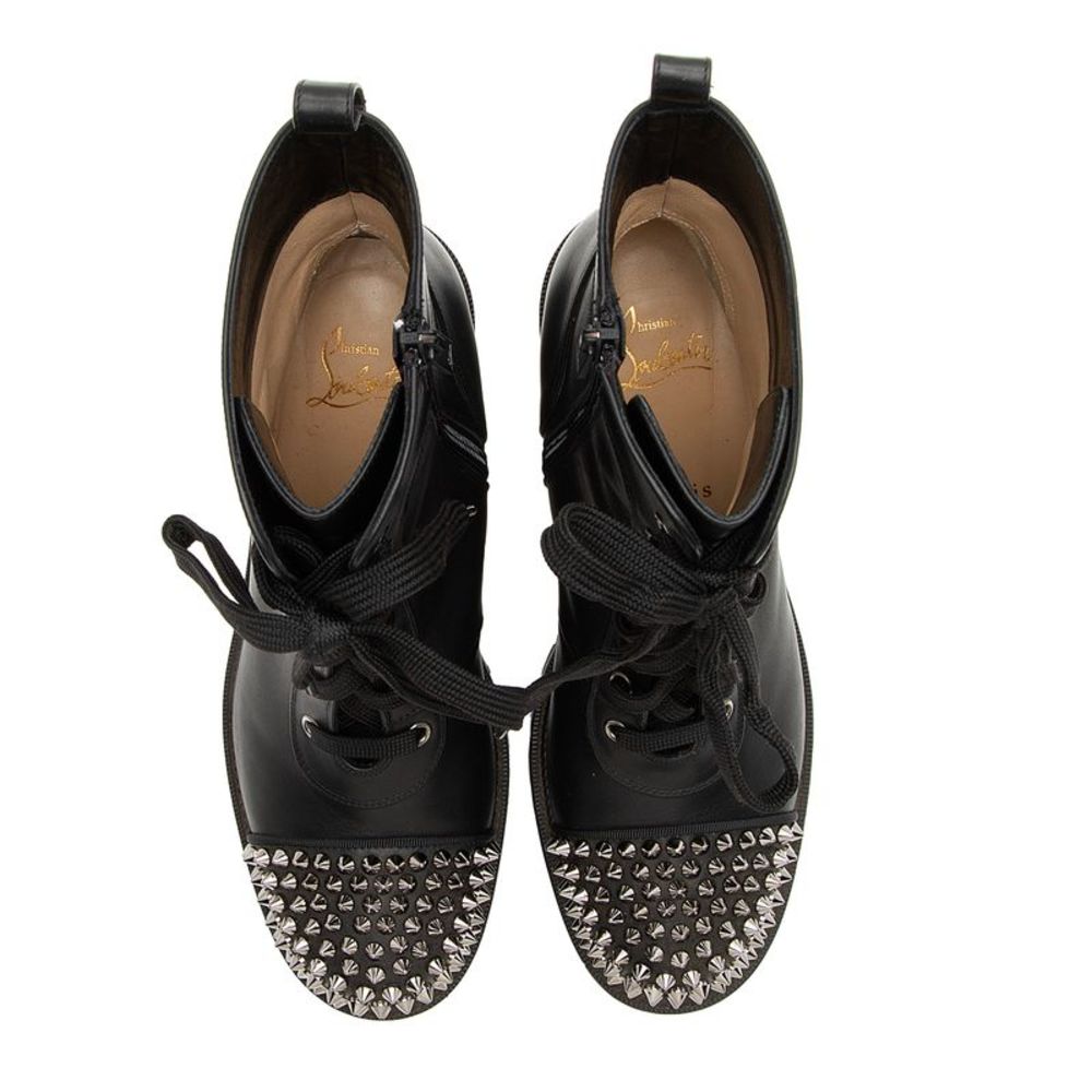 Christain Louboutin Calfskin TS Croc Spiked Ankle Boots - Size 9 / 39 - Picture 4 of 4